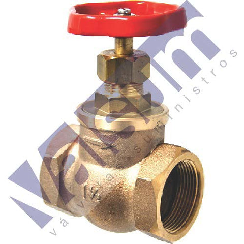 Válvula de asiento paso recto,tapa roscada, extremos roscados