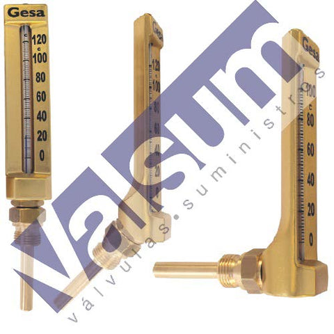 Termómetros con capilla de aluminio
