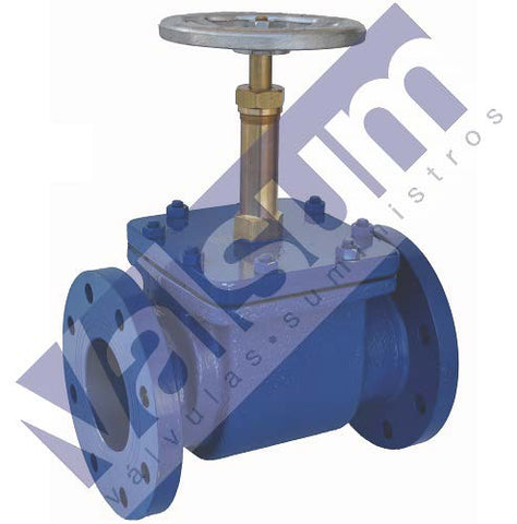 Válvula de retención de clapeta con volante de maniobra