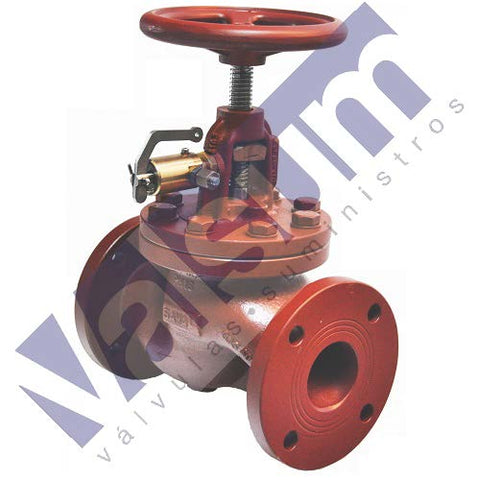 Válvula de asiento paso recto, cierre rápido, con bridas