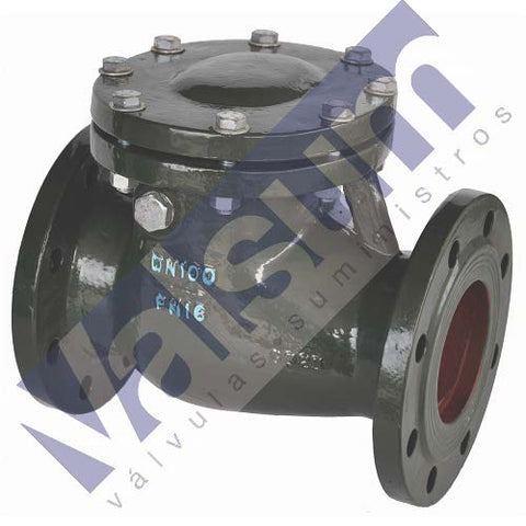 Válvula de retención clapeta, Hierro fundido, PN-16