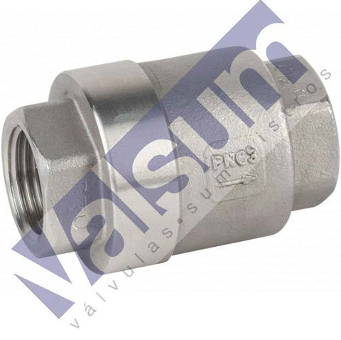 Válvula de retención a disco guiado, cierre metal-metal