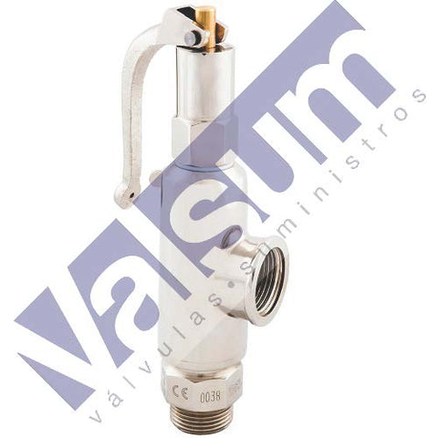 Válvula de seguridad, escape conducido, con palanca